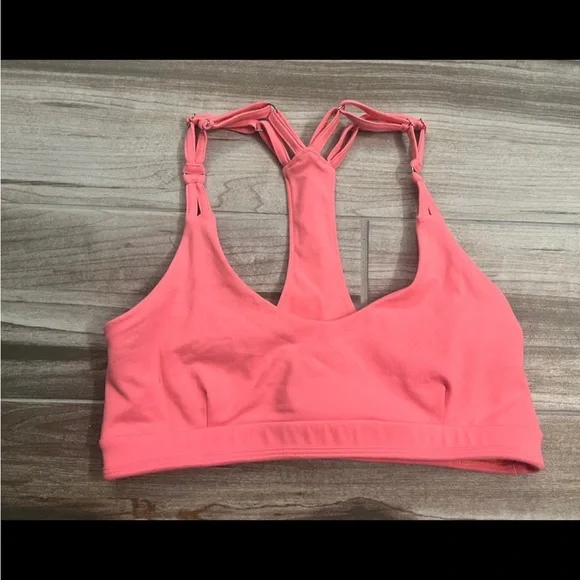 Bombshell sportswear tickle my back braid coral peach Sports Bra medium m - Picture 6 of 8
